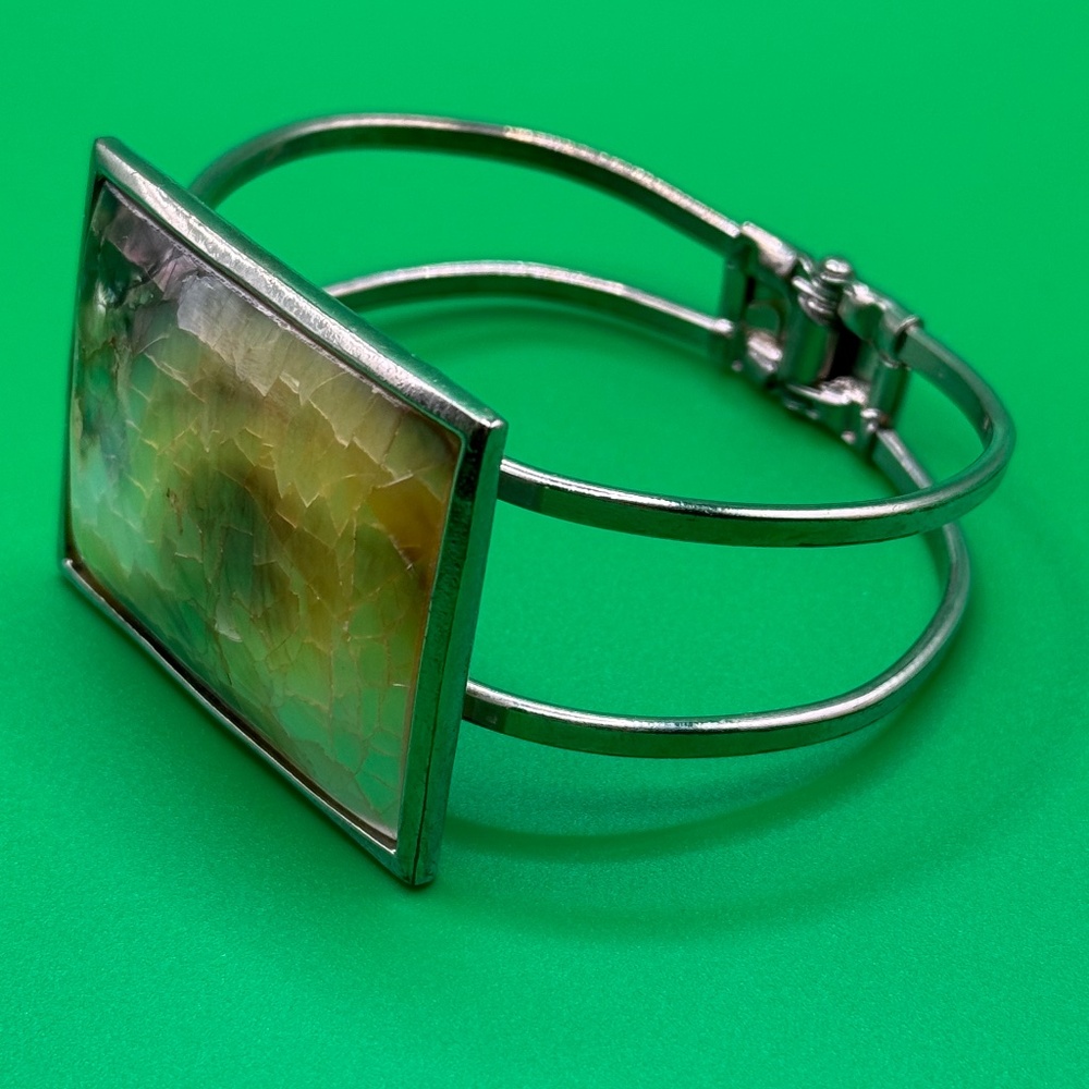Mother of Pearl Inlay Cuff Bracelet